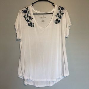 American Eagle “Soft and Sexy” embroidered tee